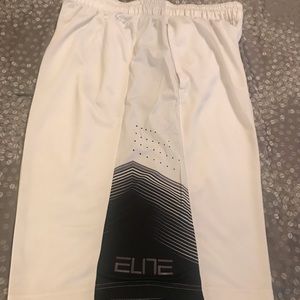 Nike Elite Dri-Fit Basketball Shorts Mens XL White